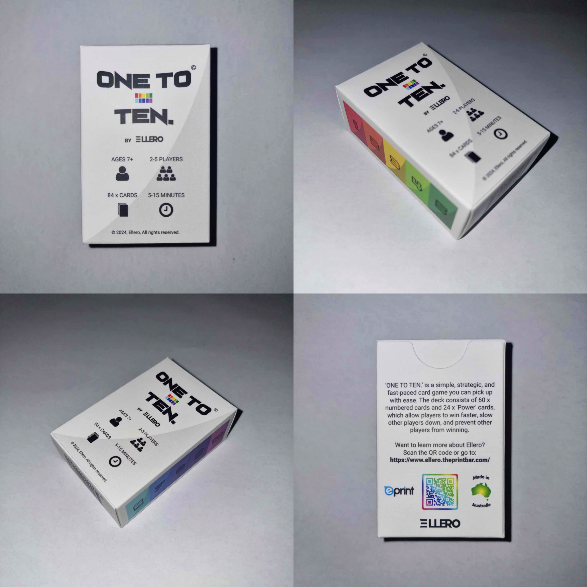 One To Ten Card game